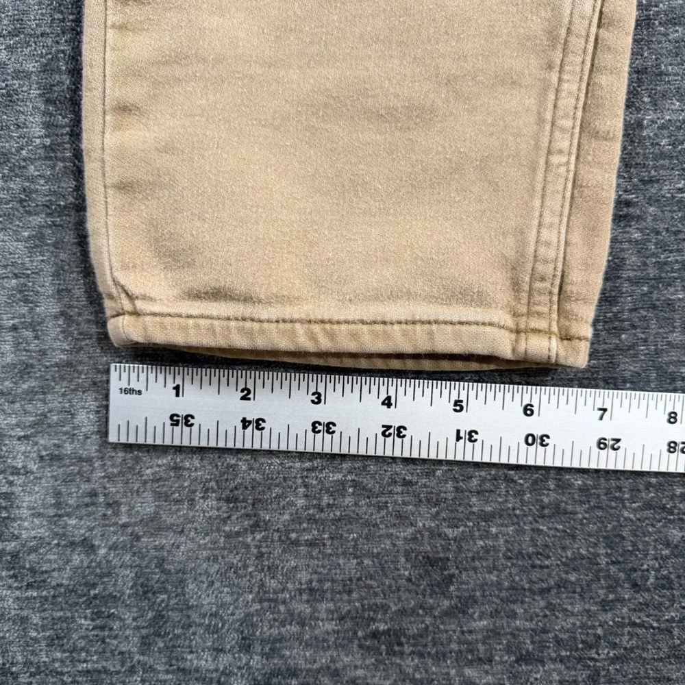 Banana Republic Mens Traveler‎ Pants 32x34 Tan Khaki Straight Leg Stretch Cotton